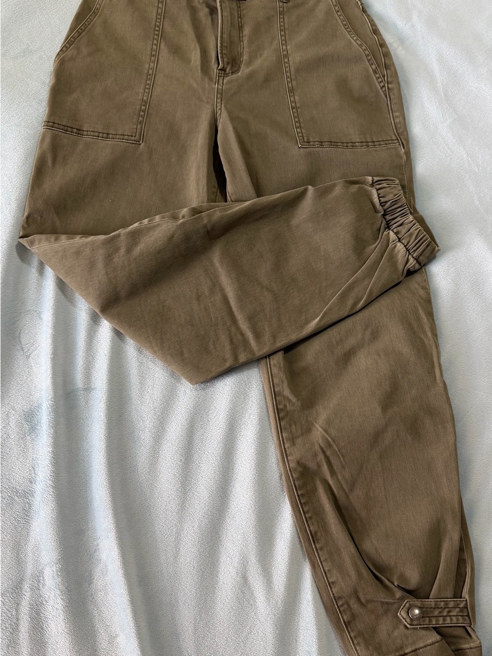Express Olive Green Utility Jogger Pants